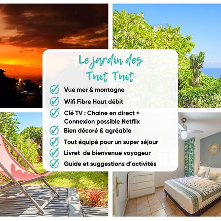 Le Jardin Des Tuit Tuit * Vue Mer * Cozy Saint-Leu Exterior foto